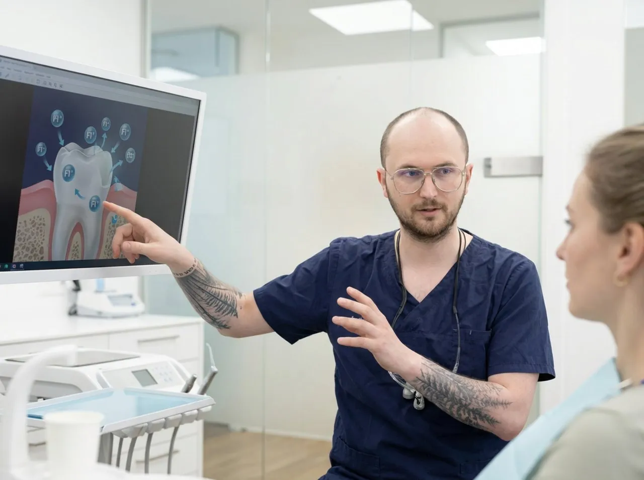 Professionelle Fluoridbehandlung beim Zahnarzt
